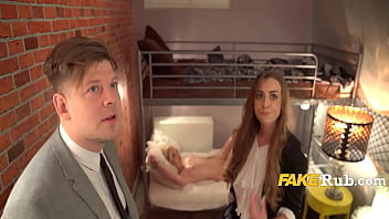 Preview 2 of Granny At A Porn Theater - Does this house come with 2 sex slaves?