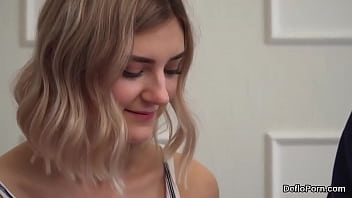 Preview 1 of Shaved Girls Having Sex - Sultry girl stretches slim pussy and loses virginity