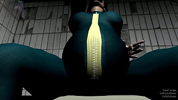 Preview 2 of Sunny Loven Xxx Sexy - Female Vault Dweller Inflation