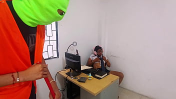 Preview 1 of Make Me Gag - Janitor fucks horny secretary