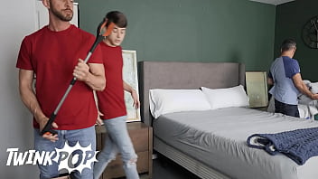 Preview 1 of Mom Love Sprem - Horny Joey Mills Remembers His Stepdad Mitch Cox&#039_s Kiss As He Fingers His Tight Hole - TWINKPOP