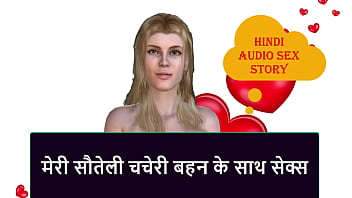 Preview 1 of Atm Abbey Vid 1506 - Hindi Audio Sex Story - Sex with my step cousin sister