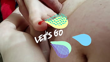 Preview 1 of Adana Gizli Cekim - Hot hung TS couple is fucking on the bed
