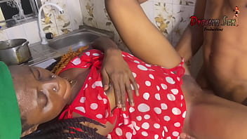 Preview 4 of Meggan Me - Two lovers make it out in the kitchen (full video on red)
