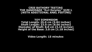 Preview 1 of Ass Cameltoe - Cris Bathory Testing The Handmade Dolphin Size L (With Additional Anal Fisting) TWT314