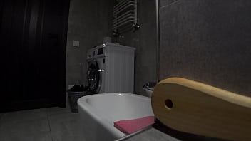 Preview 4 of Forcefully Breast Milking By Men - Not Young Wife Cheats On Her Husband With Young Neighbor In The Bathroom While He Is Not At Home. Home Video