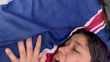 Preview 4 of Moms A Nigger Cum Slut - le doy mi gran polla en su cumplea&ntilde_os 18 a mi peque&ntilde_a hermanastra