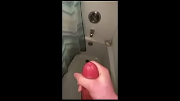 Preview 4 of Gizli Turkce Aamator - Shower stroking and cum video with veiny cock (cock ring)