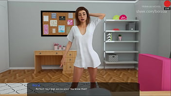 Preview 3 of Comedy Movies - 59 - I am watching my stepsister masturbate through a webcam. She is almost get caught by mom.  (Dubbing - Milfy City)