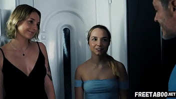 Preview 1 of Pussy Scissoring - step Father Fucks Daughter&#039_s Best Friend With Daughter Lying Right Next To Them! Mona Blue - Full Scene On FreeTaboo.Net