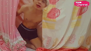Preview 2 of Hot Stepfather And Stepdaughter - [Hansel Thio Channel] I Will Be Your Talent Vixen - Linen Sheet Performance For My Fans Part 4