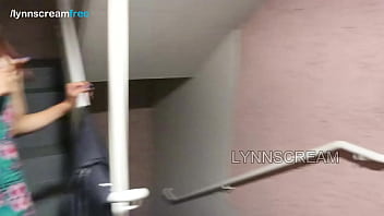 Preview 1 of Tombul - My neighbor&#039_s wife sucked my dick on the building stairwell while her husband was home