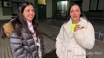 Preview 1 of Mother Nd Daughter Fuck Togethr - Public Pickup - We met two beauties with a friend and invited them to our place to have sex