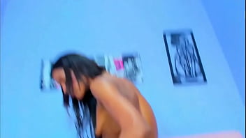 Preview 2 of Girls Taking Bath And Sex - ROUGH PENETRATION of two girls with a double-headed dildo - interracial double vaginal