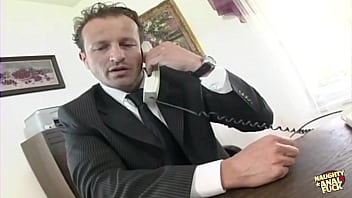 Preview 1 of Arabin Xxx Nadia - The perverted curvy blonde needs to be anally inspected by her randy boss