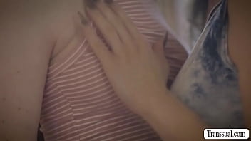Preview 1 of Sophie Sparkx - Lucky Tony Sting fucks Hazel Moore and TS Jade Venus