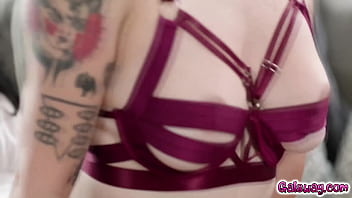 Preview 2 of Eva Admas With Son - Holly Day waits for Emma Magnolia to show her some moves as she starts stripping and dancing in front of her