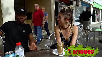 Preview 2 of Sex Old Man Gay - Italian college babe Eva Fay tries her FIRST ANAL with us and a BLACK MONSTERCOCK