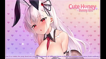 Preview 2 of Veronique Popa Mfc - Cute Honey Bunny Girl [ Hentai Game PornPlay ] Ep.4 cuckolding threesome in the back alley
