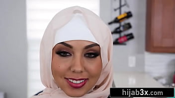Preview 3 of Fuk The Bus - Petite Muslim Beauty Fucks While Keeping Her Hijab On
