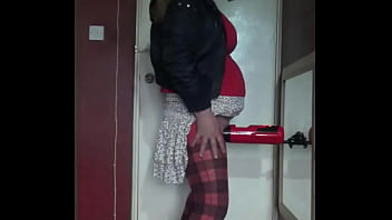 Preview 3 of Amazing Tube Dani Picas - part 1 my old red and black masturbation machine