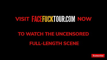 Preview 4 of 50 Age Women And 12age Boy Sex3 - Face Fuck Tour - Blonde Sofie Otis Taking Rough Big Dick Gagging Facial