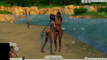 Preview 2 of Red Tv - sims 4 futa sex in party
