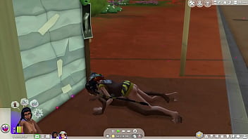 Preview 2 of Sisbrotgers - sims 4 futa naked in public &amp_ fun in the desert