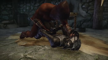 Preview 4 of Solo In Laundry - Skyrim Dark Desires - Android Sex Toy in Bondage