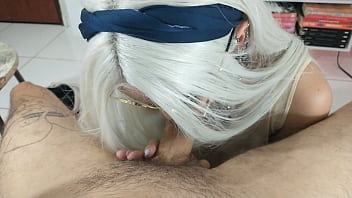 Preview 4 of Bangla Newxxxxx - Novinha meiga dos olhos azuis no boquete guloso perfeito ft. White Moon