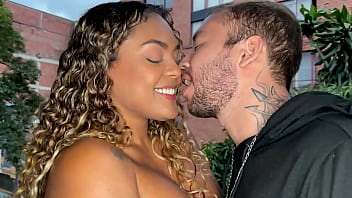 Preview 2 of Teen Doggy Hard Dick Deep - Ebony estate agent horny tease and ridesTourist looking for colombian Slut Carla Morelli,  Brian Evans