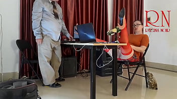 Preview 1 of Japan Fauck Her - Monday in the office. Employee without panties. Tease,  lick pussy,  suck dick in the office. Naughty office. c22