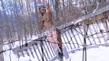 Preview 1 of Jb I - 4K- Nina Rivera and Don Whoe have a great time in the Snow