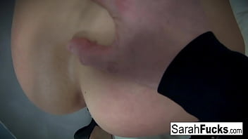 Preview 3 of Ganja Xxx Hd - POV BJ with blind folded Milf hottie Sarah Jessie