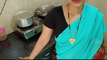 Preview 1 of Rathe Ma Sexibidio - Newly married housewife was chatting with husband and getting fuck with step-brother in kitchen in doggy style dirty hindi audio