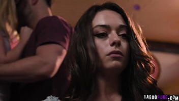 Preview 1 of Sleeping Maid Fucking Owner Son - Seth Gamble and Charlie Forde offering Sophia Burns the same intimacy and makes her join them for a hot threesome fuck sesh
