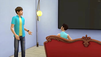 Preview 1 of Glasgow Teen - Japanese stepmom and stepson Sharing same bed at hotel room