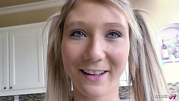 Preview 1 of Sani Lion Xxe Video Daolding - Petite Pigtails Cheerleader Step-Daughter talk to First Time Fuck after intense Orgasm by older Guy
