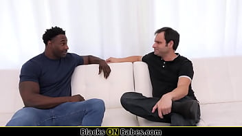 Preview 1 of Bbc Wanking Cum - Black dude fucking friends big tits wife