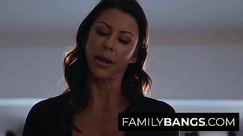 Preview 1 of Saras Messy Cumshot - FamilyBangs.com ⭐ Ambitious Mom Knows her Boy has a Lof of Money,  Alexis Fawx,  Jake Adams