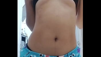Preview 1 of Chinese Horse Sex Girl - Me veo sexy en pijama
