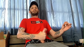 Preview 3 of Son Momxxx Vedio - Stroking my big cock on my smoke break