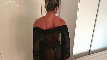 Preview 1 of Aricha Panara - Young guy squirting milk on the hot blonde&#039_s big muscular thighs. SHORT VIDEO FROM FUL VIDEO