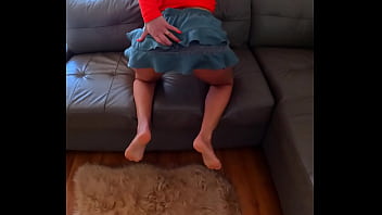 Preview 1 of Pashto Yeu Jizz - Hot 18 year Old Brunette Step Sister Teasing Stepbrother and Playing with Pussy - Real Amateur Homemade Video