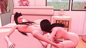 Preview 2 of Gay Comfuk - 2023 sims 4 sex compilation - cowgirl - double penetration - creampie - 3D animation