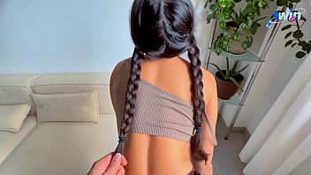 Preview 1 of Pure Xxnx Big Boobs - Riding My papi After He Comes From Work