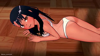 Preview 1 of Kay Pa - Nagatoro (adult version) is wearing a white bikini wants sex
