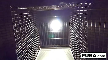 Preview 4 of Porno Korea Memek Muncrat Parah - Sexy Dani Daniels A Trapped Bitch Inside A Dog Cage
