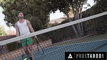 Preview 2 of Soaked In Sex - PURE TABOO Moody Teen Madi Collins Spites Stepmom By Fucking Her Hot Tennis Coach