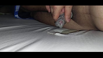 Preview 1 of H Fifi V - I fuck the hole in the mattress with a condom and ejaculate the sperm